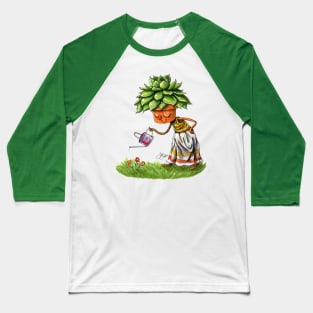 Succulent Pot Head Baseball T-Shirt